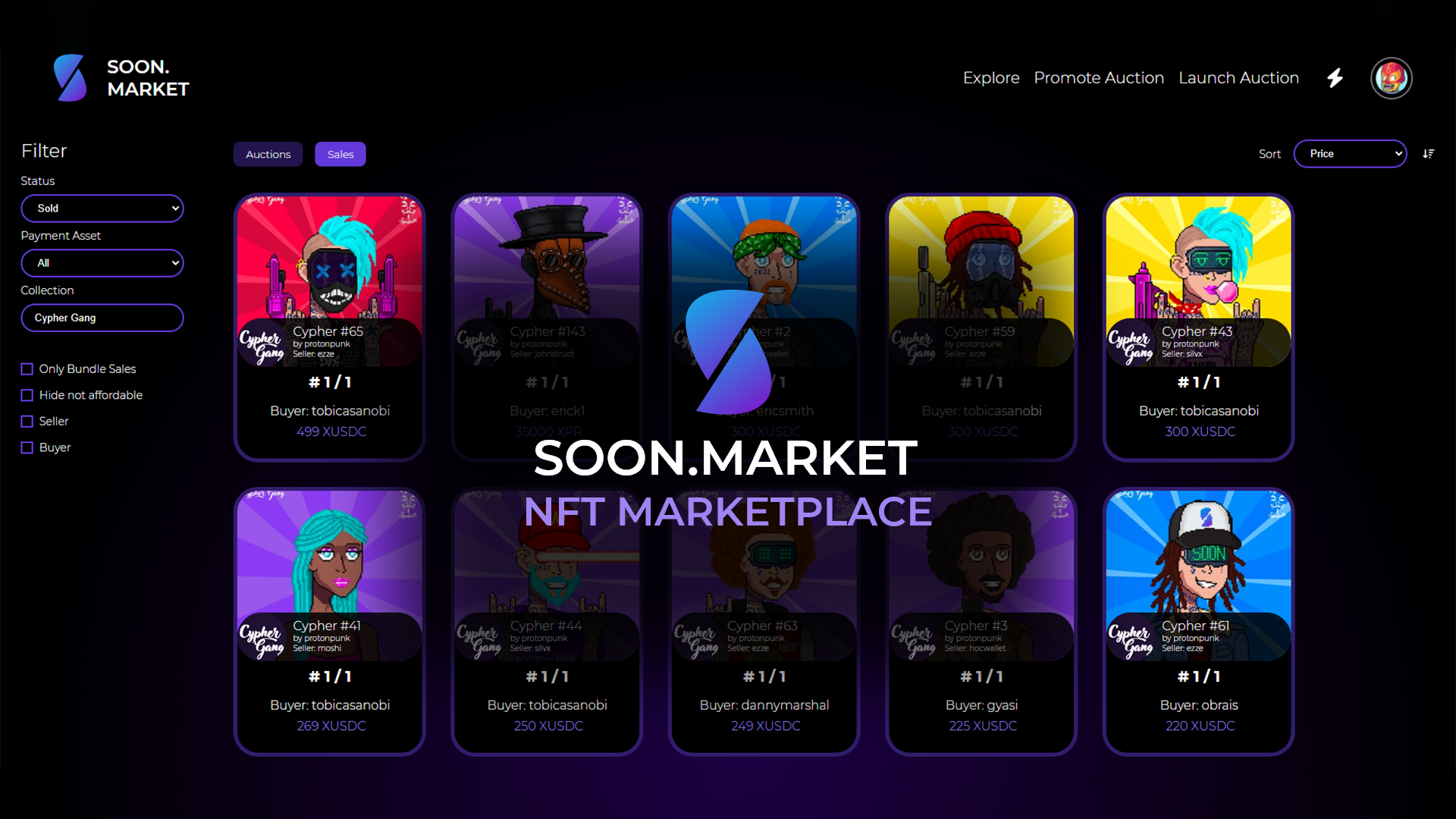 Soon.Market - the leading NFT marketplace on XPR Network